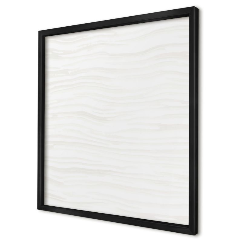 Dekoracyjna tablica magnetyczna Wallfluent 50x50 Harmonia linii w czarnej ramie 1szt