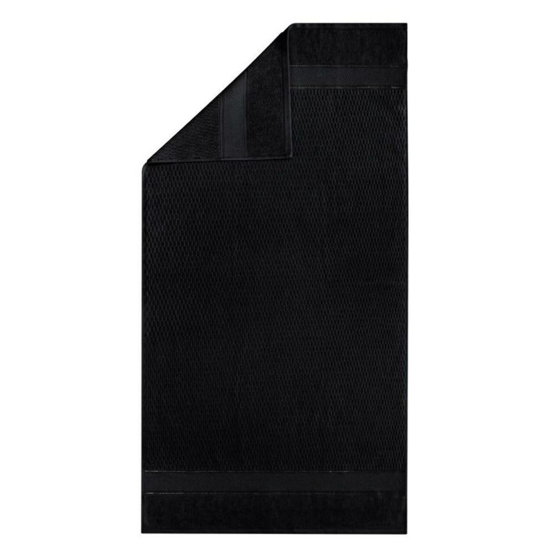 Ręcznik welurowy Spod Igły i Nitki 100x150 cm czarny 1 szt.