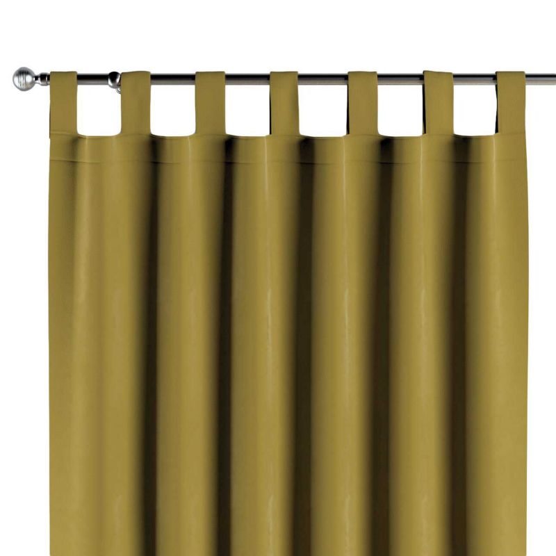 Zasłona na szelkach 1 szt. 130 x 260 cm Dekoria oliwkowy zielony 1 szt.