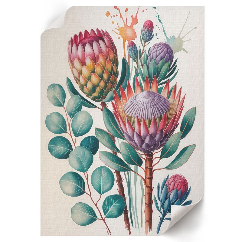 Plakat ArtPrintCave 21x29,7 cm Kwiaty ilustracja Punkt Widzenia 1 szt.
