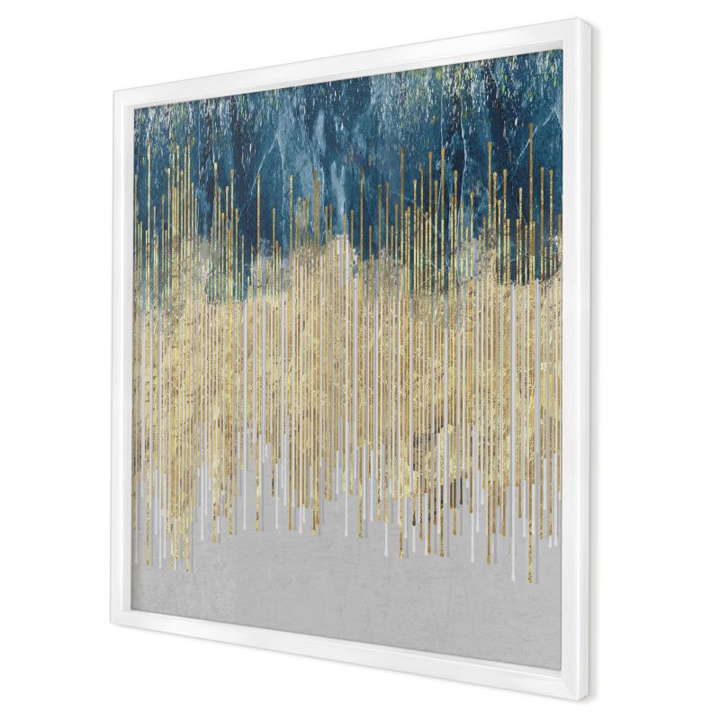 Ozdobna tablica magnetyczna Wallfluent 50x50 Abstrakcyjny las w białej ramie 1szt