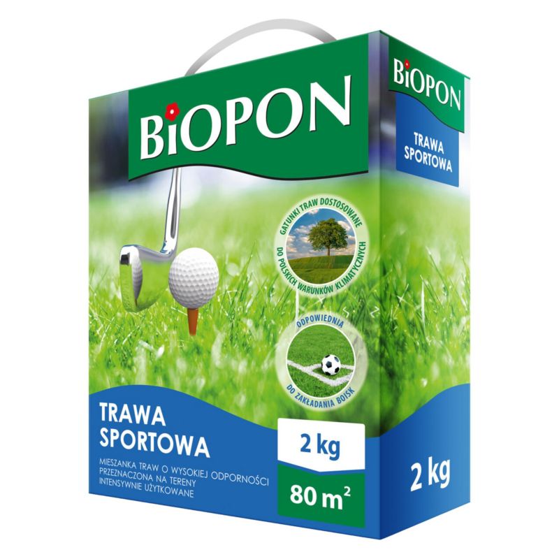 Nasiona Trawy Sportowej Biopon Na Tereny Intensywnie Użytkowane 2kg 1szt.