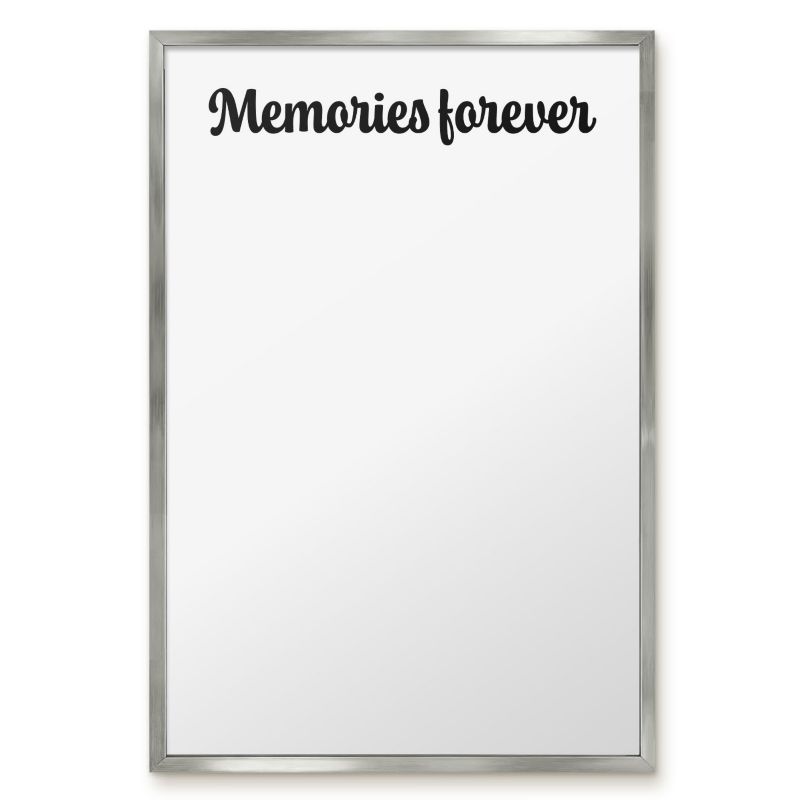 Tablica Do Magnesów Tulup 40x60 cm Memories forever 1 - Srebrna rama Do salonu, sypialni 1 szt.
