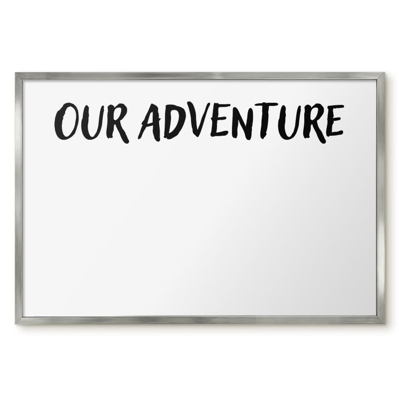 Tablica Magnetyczna Do Sypialni Tulup 60x40 cm Our adventure - Srebrna rama Do salonu, sypialni 1 szt.