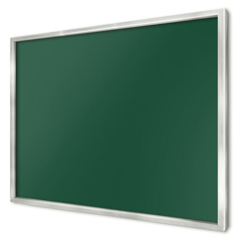 Ozdobna tablica magnetyczna Wallfluent 70x50 Butelkowa zieleń w srebrnej ramie 1szt