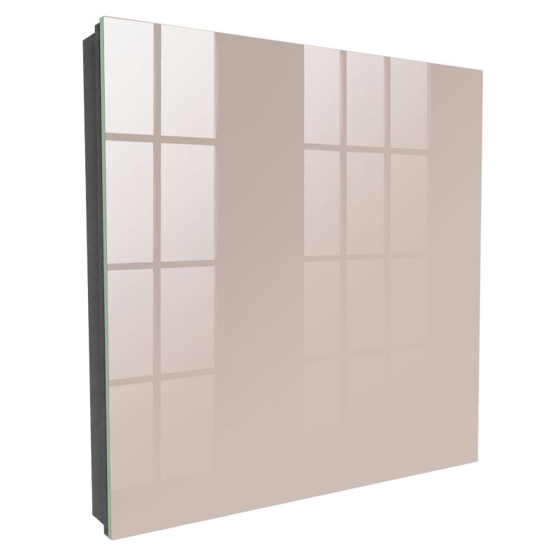 Metalowa Skrzynka Na Klucze Tulup 30x30 cm Ciepły zgaszony beż - Czarna - Otwierana na lewo 1 szt.