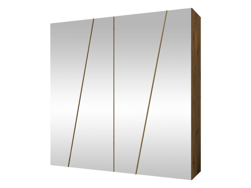 Szafa MIRJAN 24 Zen 4L 200 dąb artisan + złoty 1 szt.