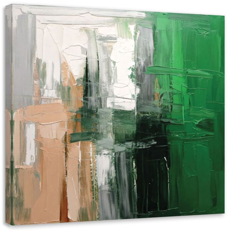 Obraz na płótnie Feeby Abstrakcja Tło Pastele Zieleń 30x30cm 1szt