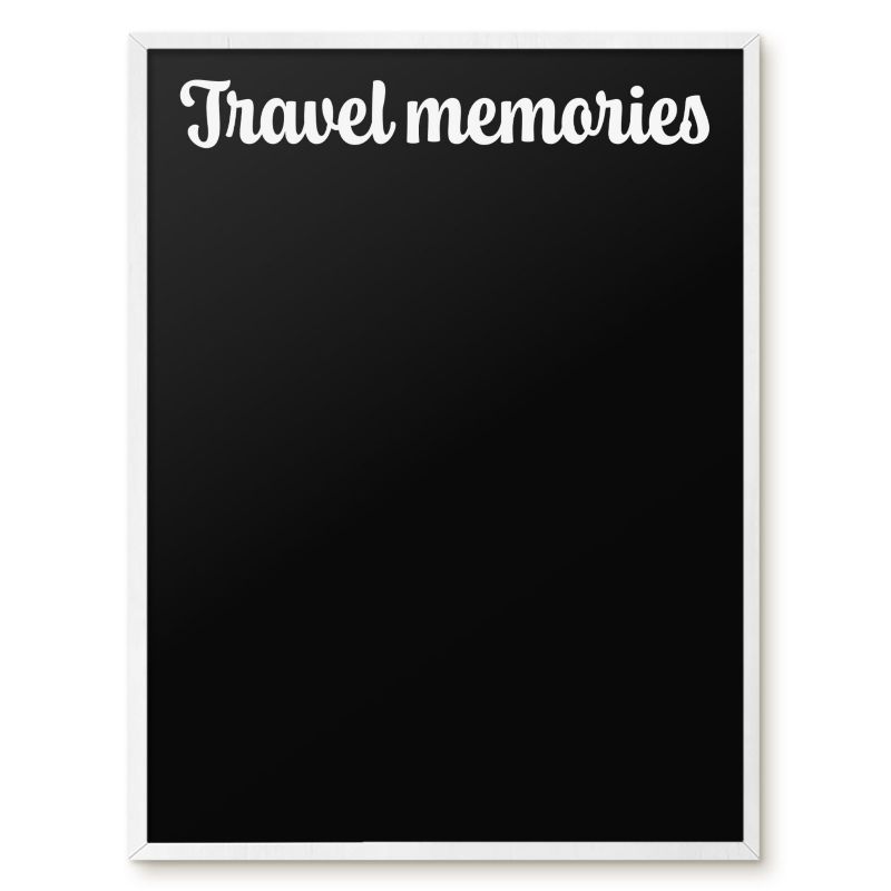 Tablica Magnetyczna Na Magnesy Tulup 60x80 cm Travel memories 6 - Biała rama Do salonu, sypialni 1 szt.
