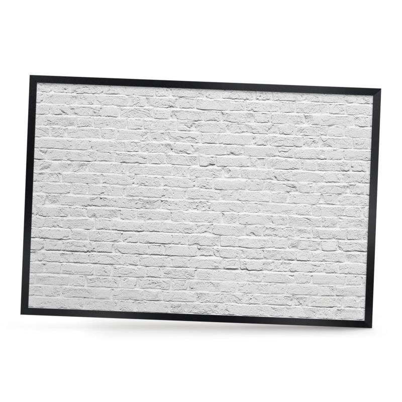 Tablica magnetyczna ozdobna ArtPrintCave 60x40 Ceglana ściana w czarnej ramie 1szt