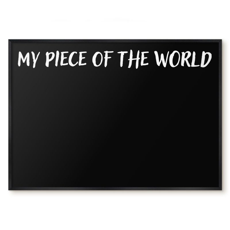 Tablica Na Magnesy Z Wakacji Tulup 100x70 cm My piece of the world 5 - Czarna rama Do salonu, sypialni 1 szt.