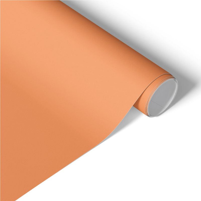 Okleina na Meble Tulup 50x100 cm Pastelowy pomarańcz Samoprzylepna Folia Matowa 1 rol.