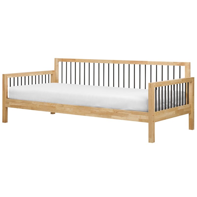 Łóżko dzienne Drewno Tricot 90 x 200 cm Jasnobrązowy 1 szt.