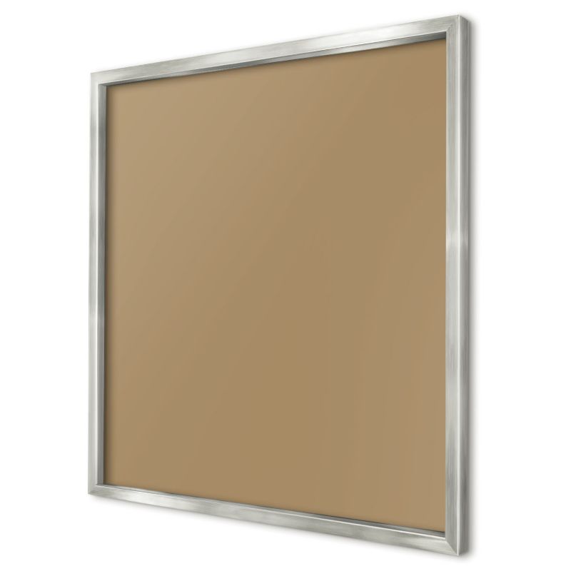 Magnetyczna tablica ozdobna Wallfluent 50x50 Kolor brązowy w srebrnej ramie 1szt