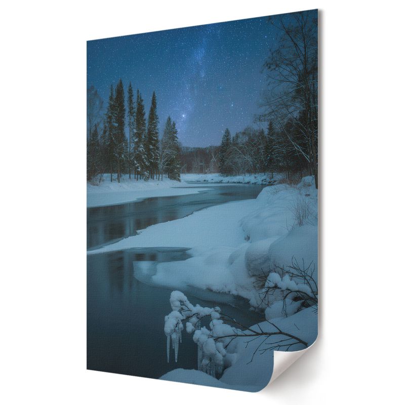 Plakat canvas Wallfluent Format A2 Zimowa noc Artysta Magnus 1 szt.