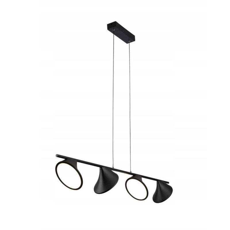 Lampa Azzardo Sufitowa Wisząca Clamor Czarna Dekoracyjna 1 szt.