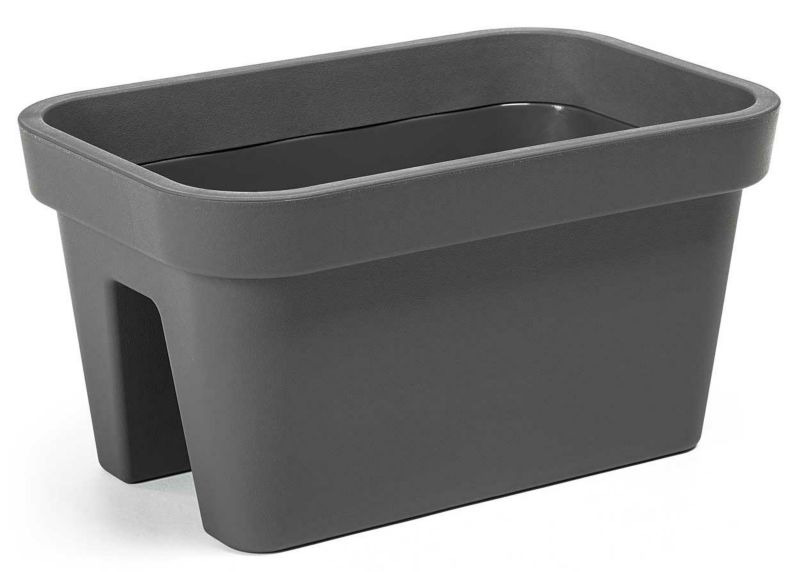 Donica Balustradowa Tworzywo Szare 45x29x24 cm 1 szt.