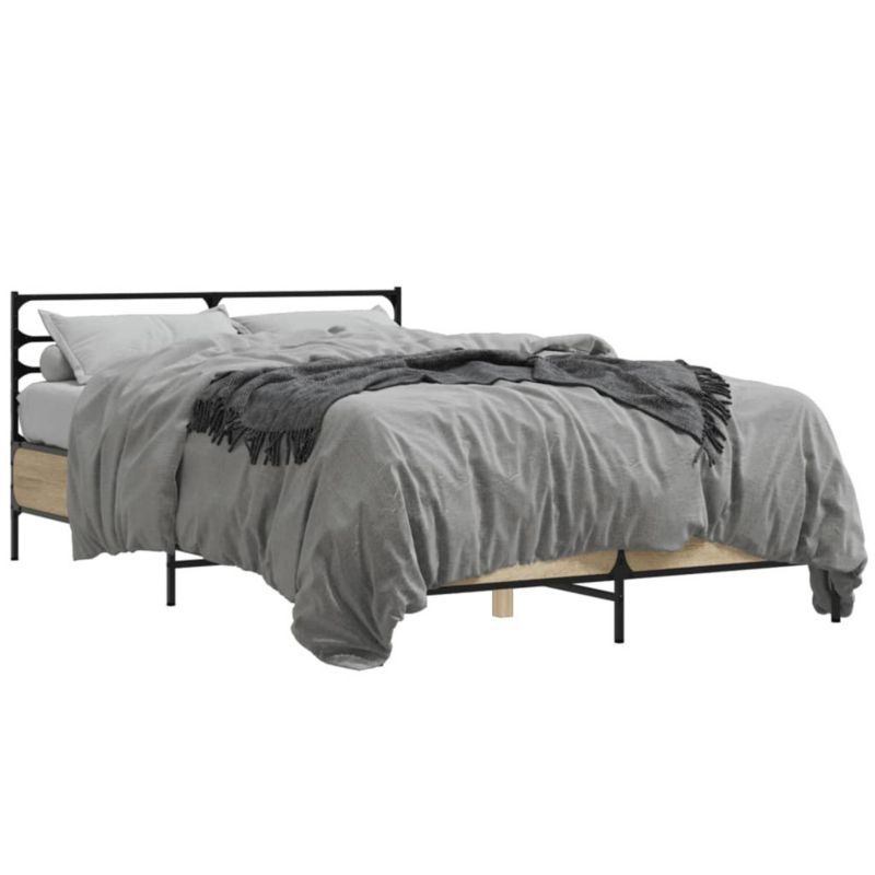 Łóżko metalowe WaszeMeble 120x200 cm brązowe WM-3280038 1 szt.