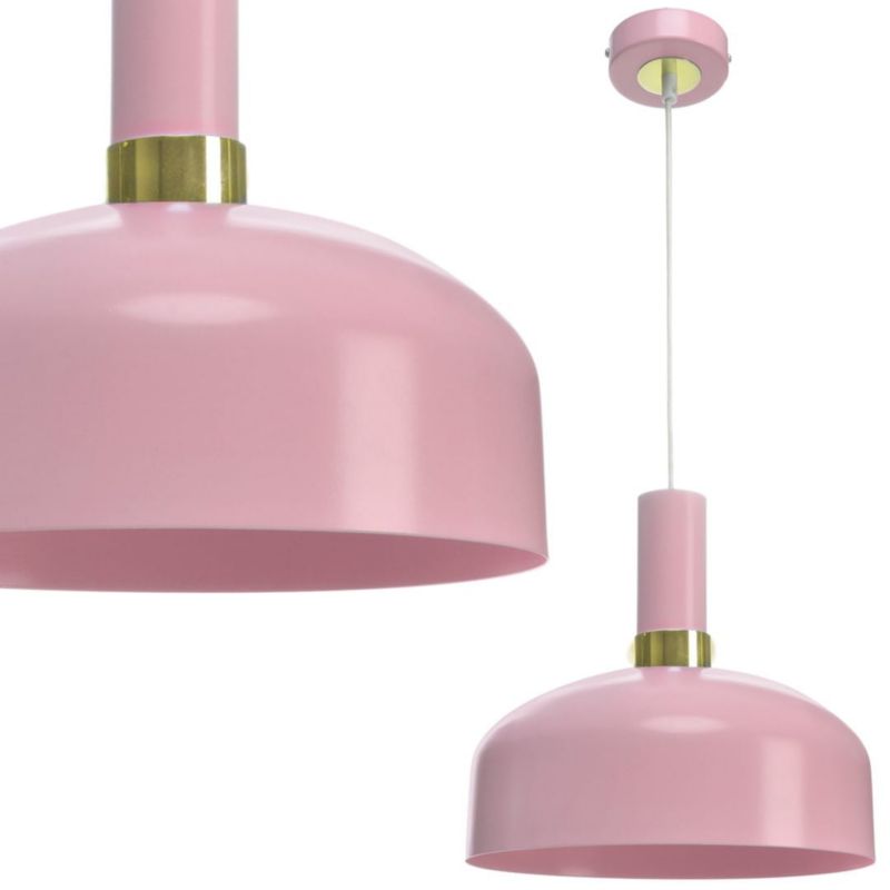 Lampa wisząca Milagro Malmo 1990 rózowo-złota szerokość 30 cm 1xE27 x 60W 1 szt.