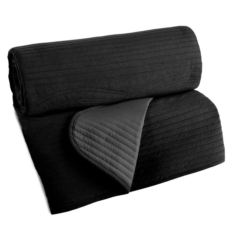 Narzuta dekoracyjna Eurofirany 170x210 cm czarna Velvet 1 szt.