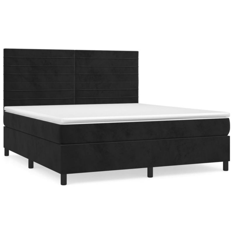 Łóżko kontynentalne WaszeMeble 160x200 cm czarne WM-3143093 1 szt.