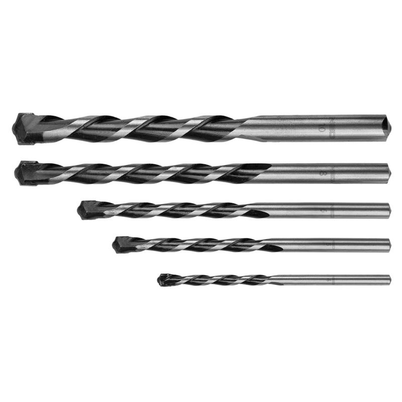 Wiertła do betonu NEO TOOLS 4-10 mm, zestaw 5 szt., końcówka motylkowa 1 kpl