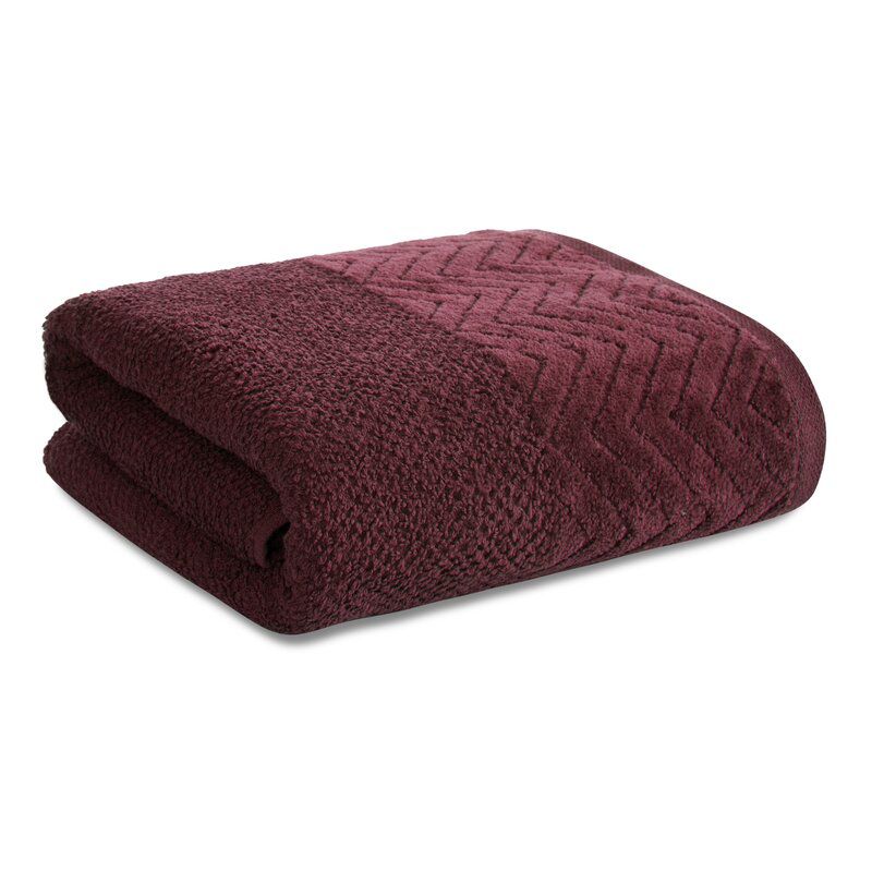 Ręcznik frotte Eurofirany Loren 10 70x140 bordowy 1 szt.
