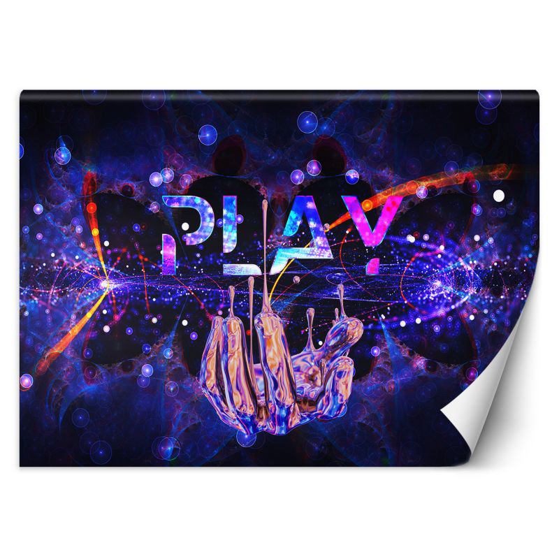 Fototapeta Feeby do pokoju gracza Neon z napisem Play 200x140 1 szt