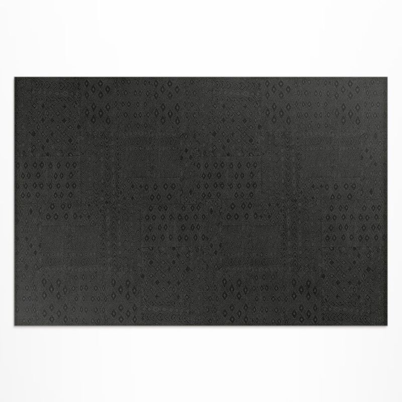 Winylowy Chodnik Zewnętrzny Wallfluent 100x150 cm Ciemna tekstura imitacja tkaniny 1 szt.