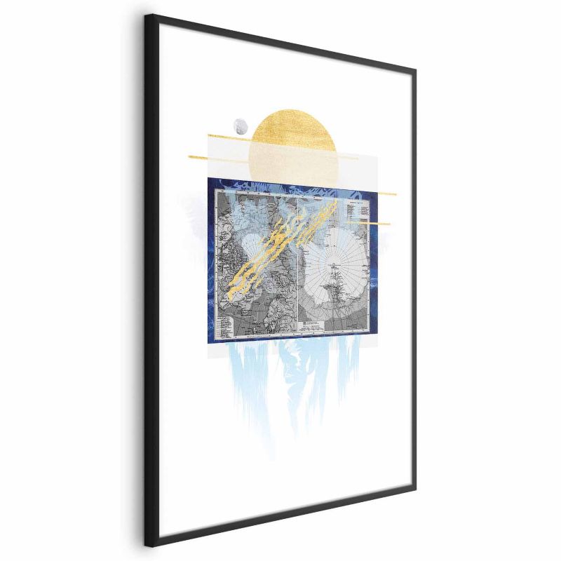 Plakat Artgeist Antarktyda 29,7x42 cm z ramą czarną 1 szt