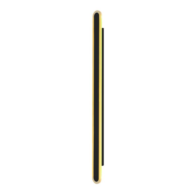 Kinkiet ścienny zewnętrzny Candellux Stick czarno-złoty LED 36W 3000K 1350lm IP65 wym: 120 x 5 x 8 cm metal - 1 szt.
