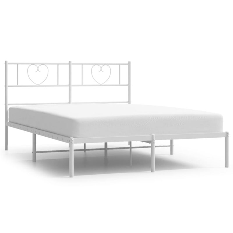 Rama łóżka WaszeMeble 135x190 cm Biały metal WM-355512 1 szt.