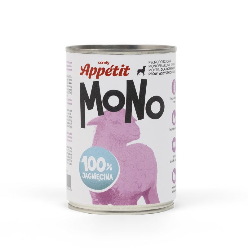 Karma mokra dla psa Comfy Appetit Mono jagnięcina 400 g