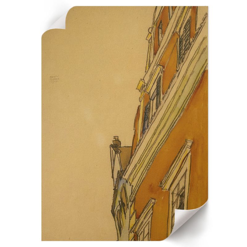 Plakat Dekoracyjny ArtPrintCave 42x59,5 cm Dom w Krumau Egon Schiele 1 szt.