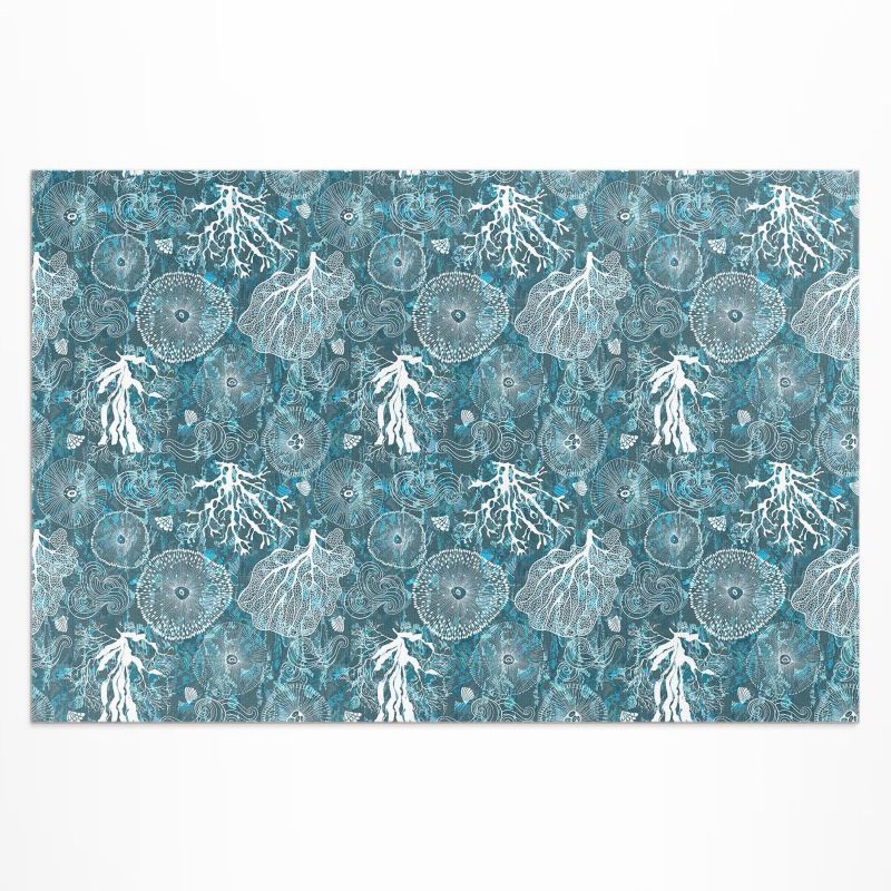 Winylowy Chodnik Zewnętrzny Wallfluent 60x90 cm Wzór inspirowany morską florą i fauną 1 szt.