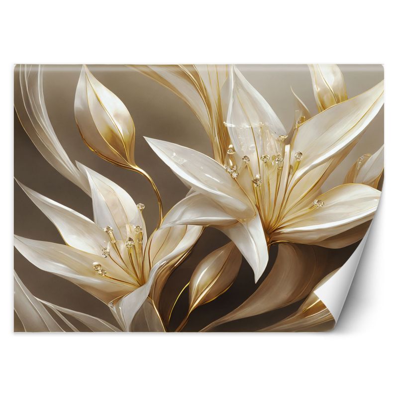 Fototapeta Feeby Obraz Lilie w złocie 350x245 1 szt