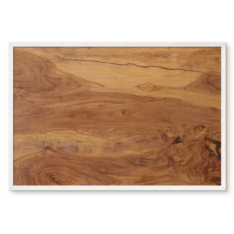 Tablica Magnetyczna Do Salonu Tulup 60x40 cm Naturalne drewno - Biała rama Do salonu, sypialni 1 szt.