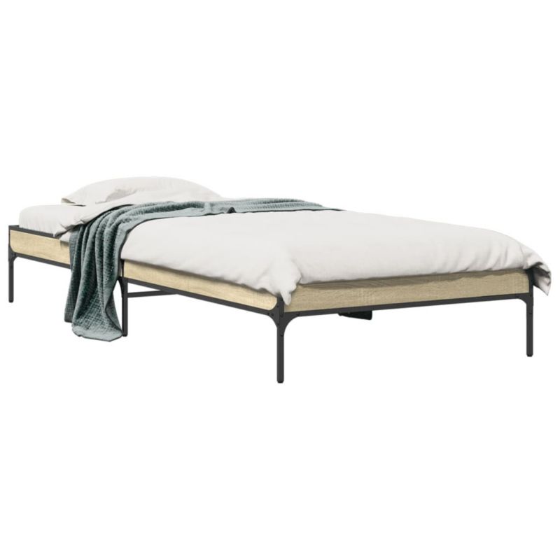 Łóżko metalowe WaszeMeble 100x200 cm brązowe WM-845027 1 szt.