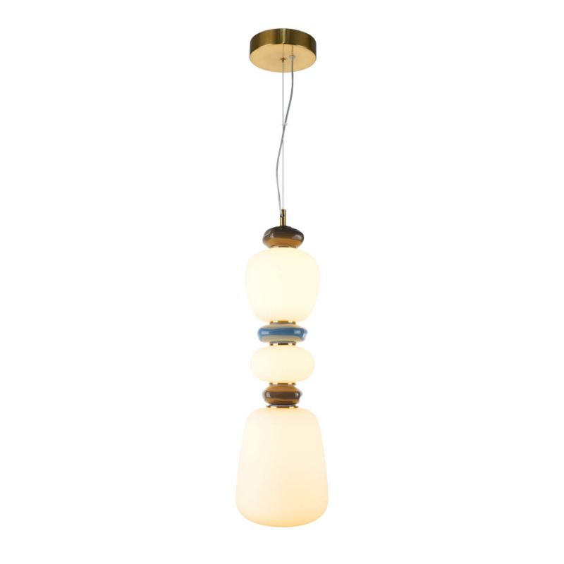 Lampa wisząca Italux EVANS złota 1 x LED 19W 2200lm wym:172x17x17cm IP20 -1 szt.
