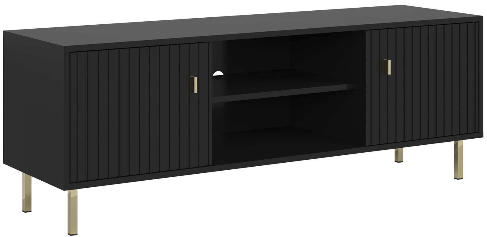 Szafka RTV pod telewizor 140 cm PINIO czarna