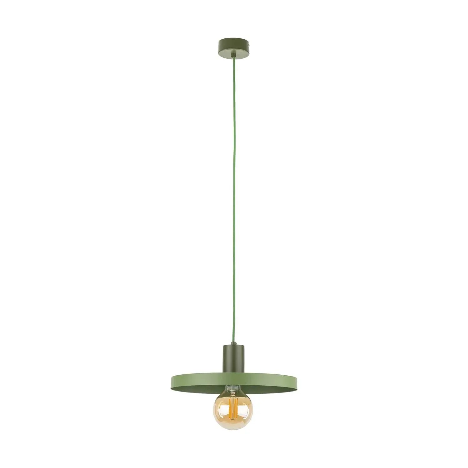 TK Lighting Lampa wisząca SILA GREEN PEAPOD 1xE27 15W groszkowo-zielona