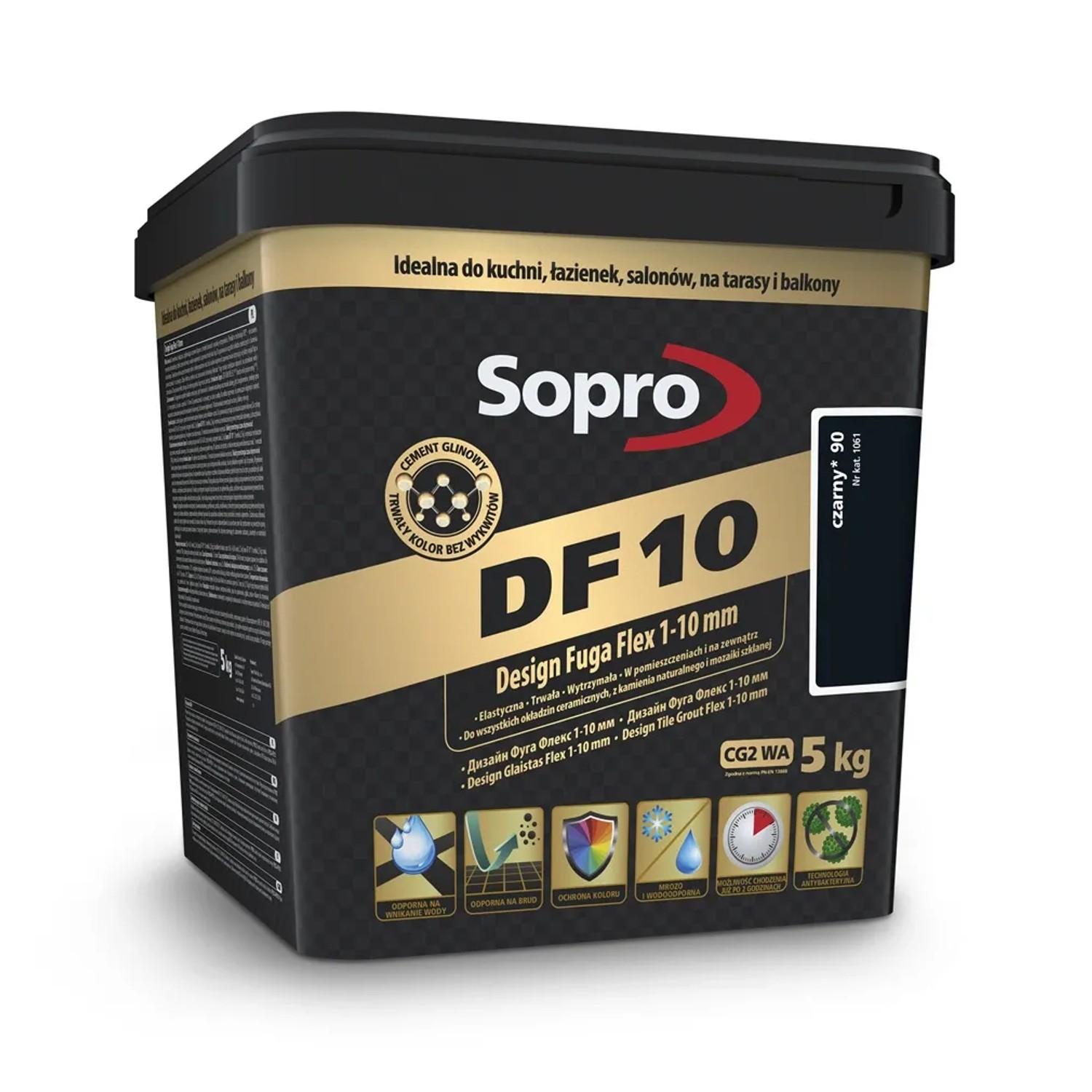 Sopro Fuga cementowa DF 10 czarna 5 kg