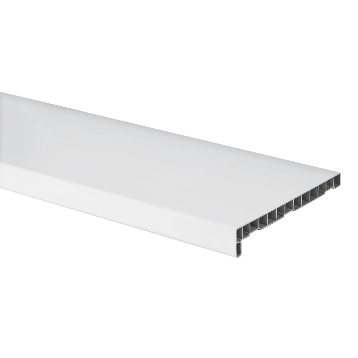 Parapet wewnętrzny PVC biały, 186 cm x 30 cm x 4,2 cm