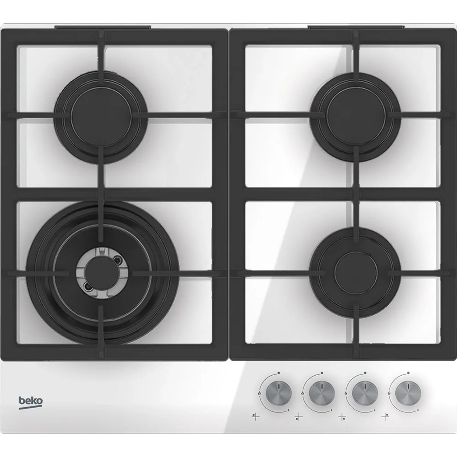 Płyta gazowa Beko HILW64225SW białe szkło 60 cm