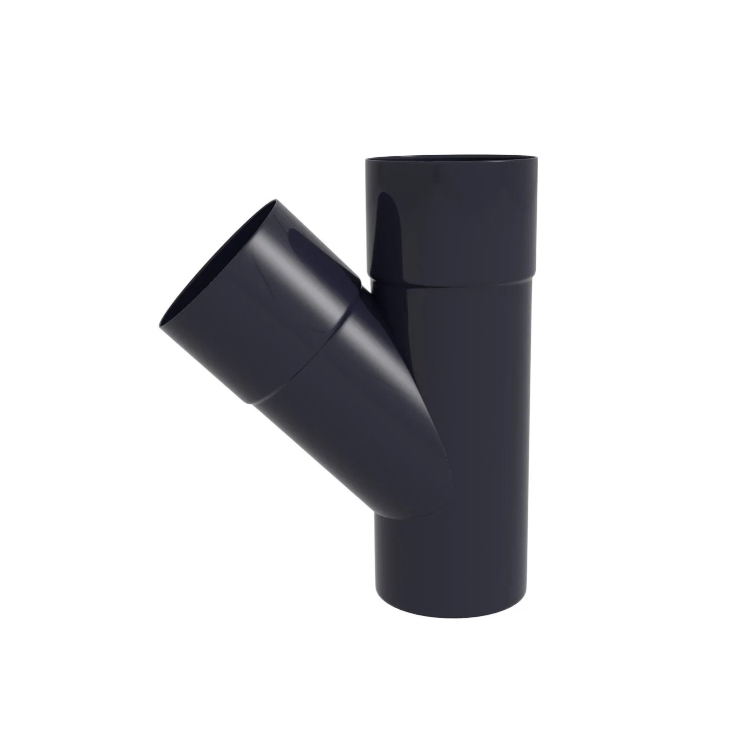 Scala Trójnik PVC grafit fi80 45"