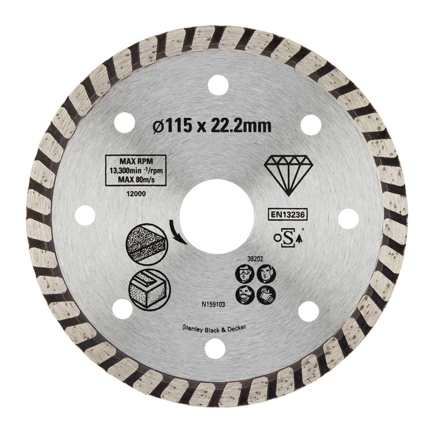 Stanley Tarcza diamentowa do betonu, kamienia 115 mm