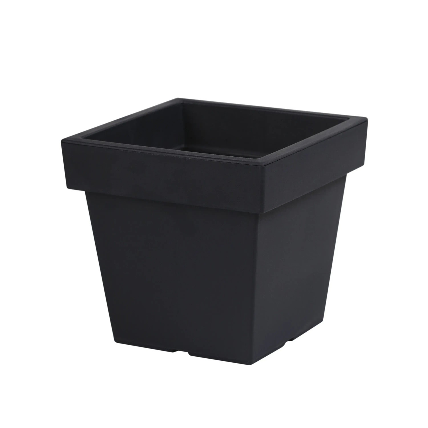 Prosperplast Doniczka plastikowa Lofly Low antracyt 23,4 cm 8 l