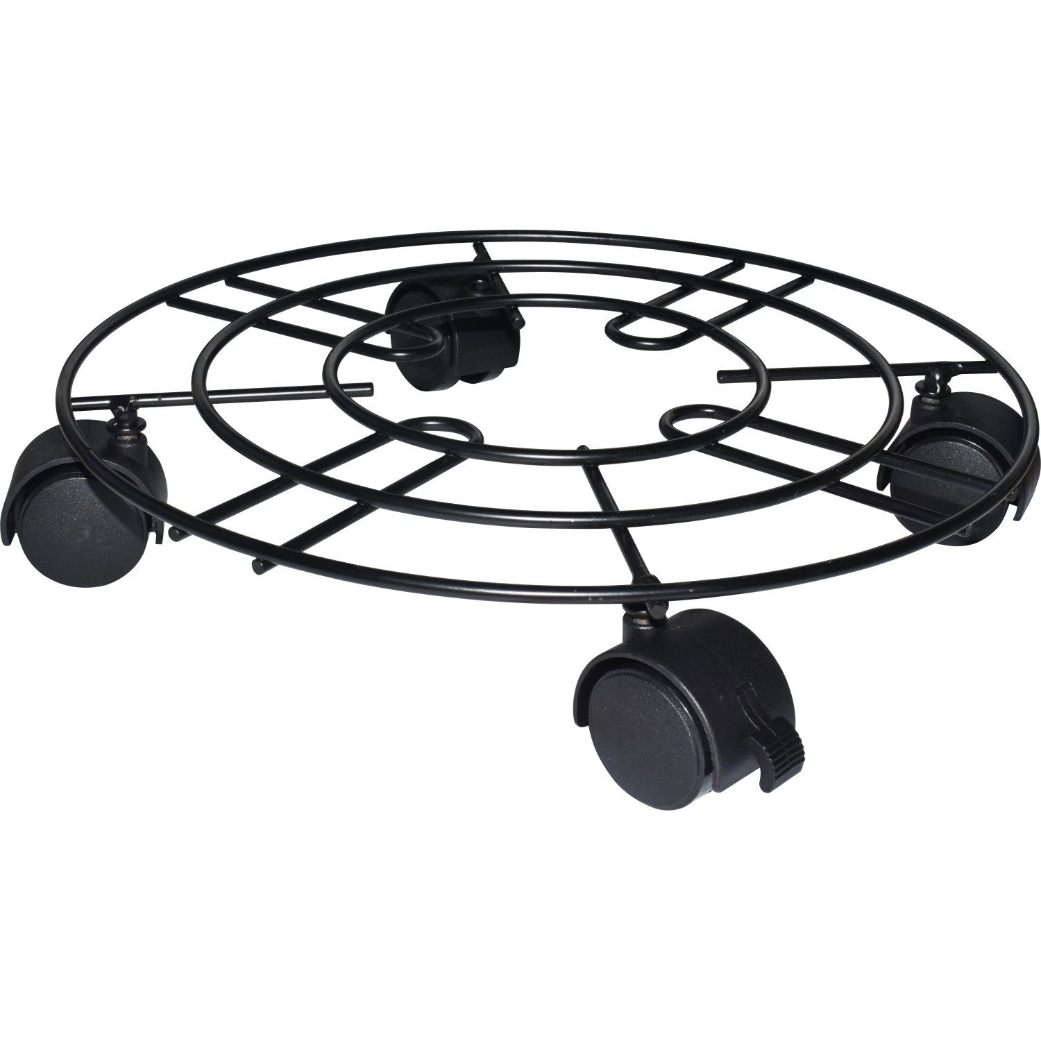 Podstawka pod donicę metalowa okrągła antracyt - 30 cm