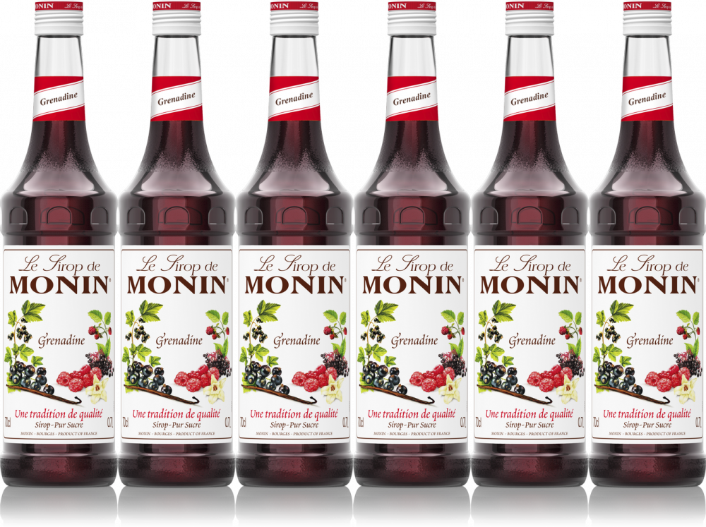 6x Syrop Monin, grenadyna, 700ml
