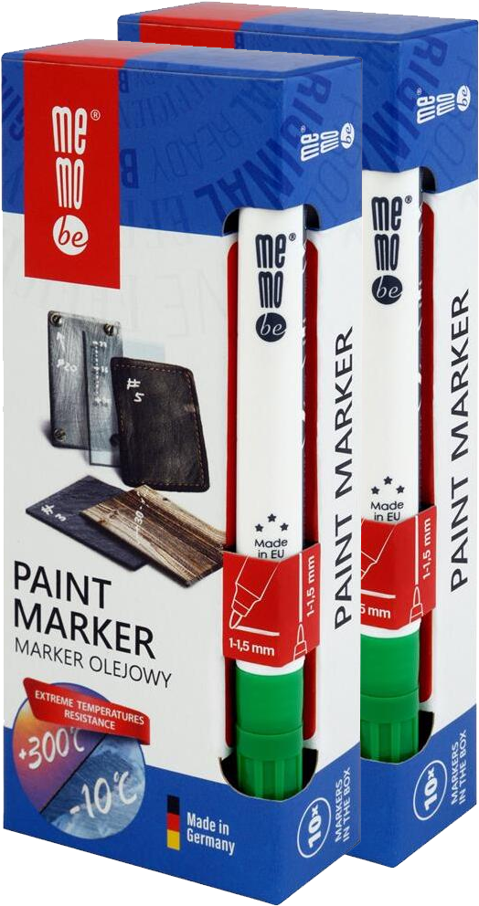 20x Marker olejowy MemoBe MM300, okrągła, 1-1.5mm, zielony